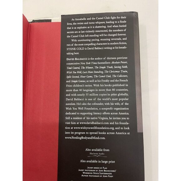 Stone Cold by David Baldacci – VG+ Camel Club Thriller Series Book 3 - Picture 3 of 5